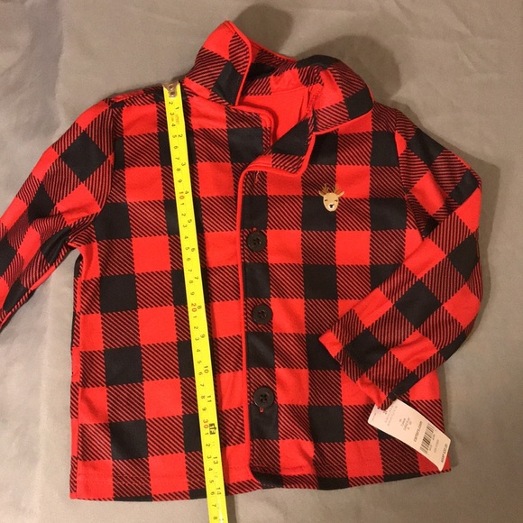 Carter's Toddler 2Pc Check Fleece PJs, 2T, NEW! - Picture 6 of 16